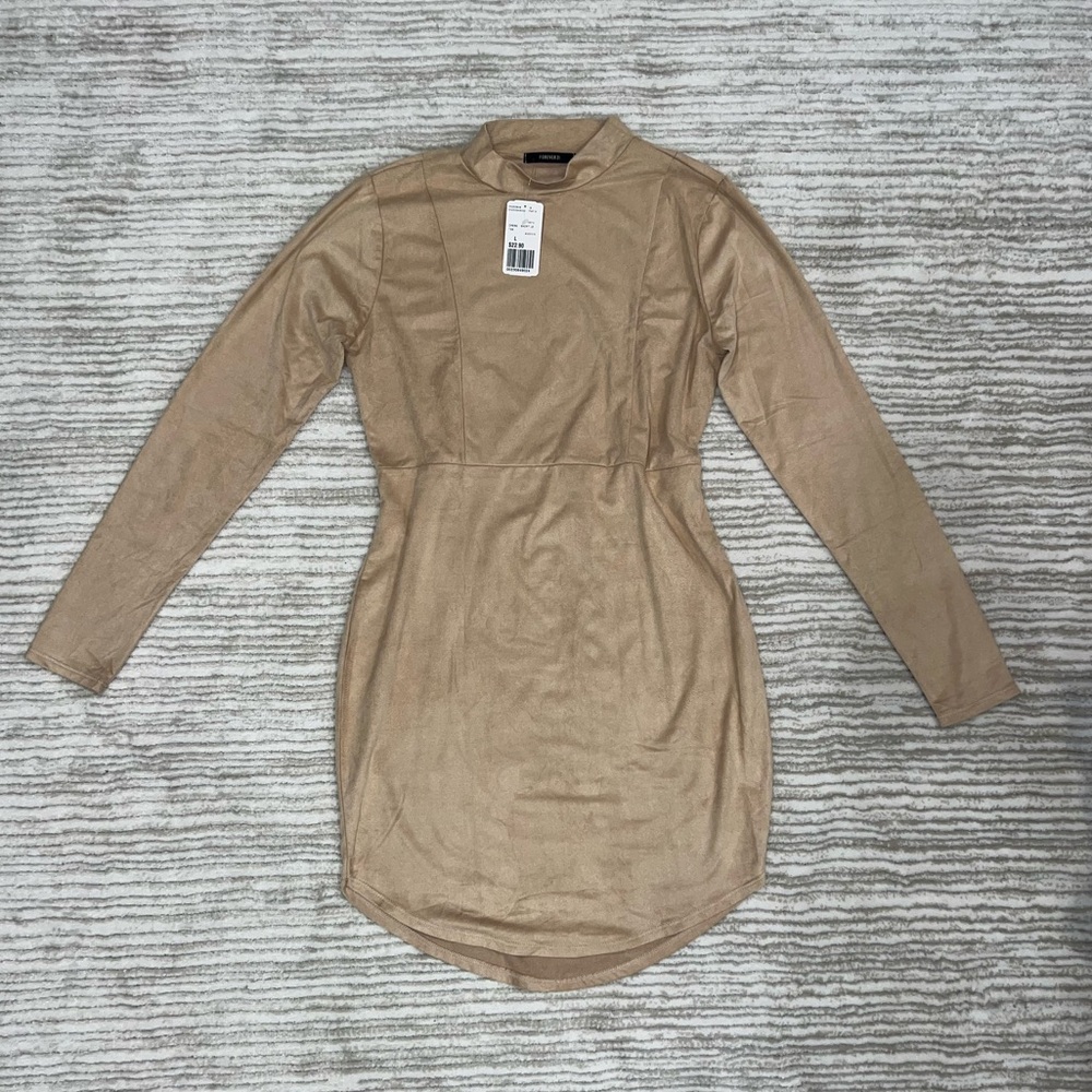 Tan Suede Dress